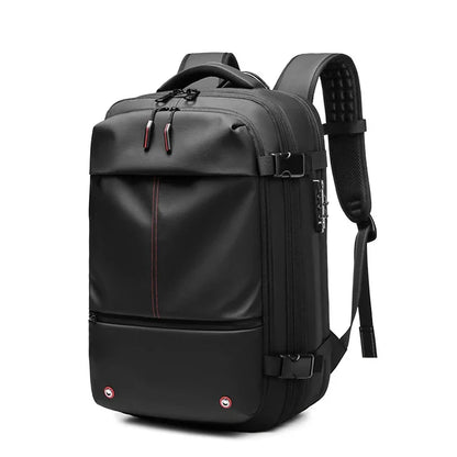 Premium Expandable Travel Backpack, 17 laptop compartment with Vacuum Compression and Anti-Theft Features